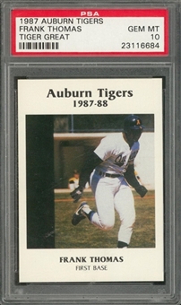 1987 Auburn Tigers Frank Thomas – PSA GEM MT 10